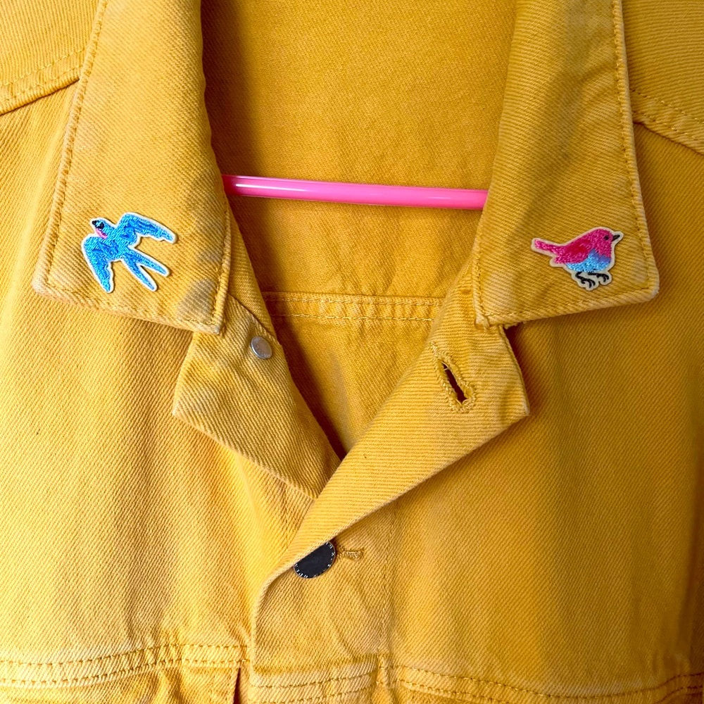 Yellow Denim Jacket - Picture 2 of 2